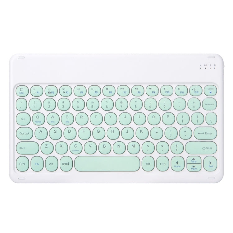 Round Cap Bluetooth Keyboard Leather Case with Pen Slot, without Touchpad For Samsung Galaxy Tab A7 10.4 2020(Green+Green Keyboard) - Samsung Keyboard by PMC TechLife | Online Shopping South Africa | PMC TechLife