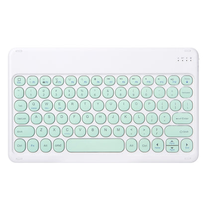 Round Cap Bluetooth Keyboard Leather Case with Pen Slot, without Touchpad For Samsung Galaxy Tab A7 10.4 2020(Green+Green Keyboard) - Samsung Keyboard by PMC Jewellery | Online Shopping South Africa | PMC Jewellery