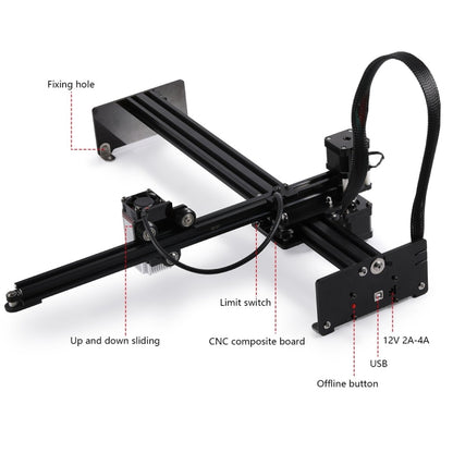 NEJE MASTER 3 Plus Laser Engraver with N40630 Laser Module(US Plug) - DIY Engraving Machines by NEJE | Online Shopping South Africa | PMC Jewellery | Buy Now Pay Later Mobicred