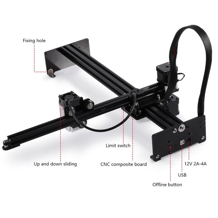 NEJE MASTER 3 Plus Laser Engraver with A40630 Laser Module(US Plug) - free shipping - PMC Jewellery - Order now!