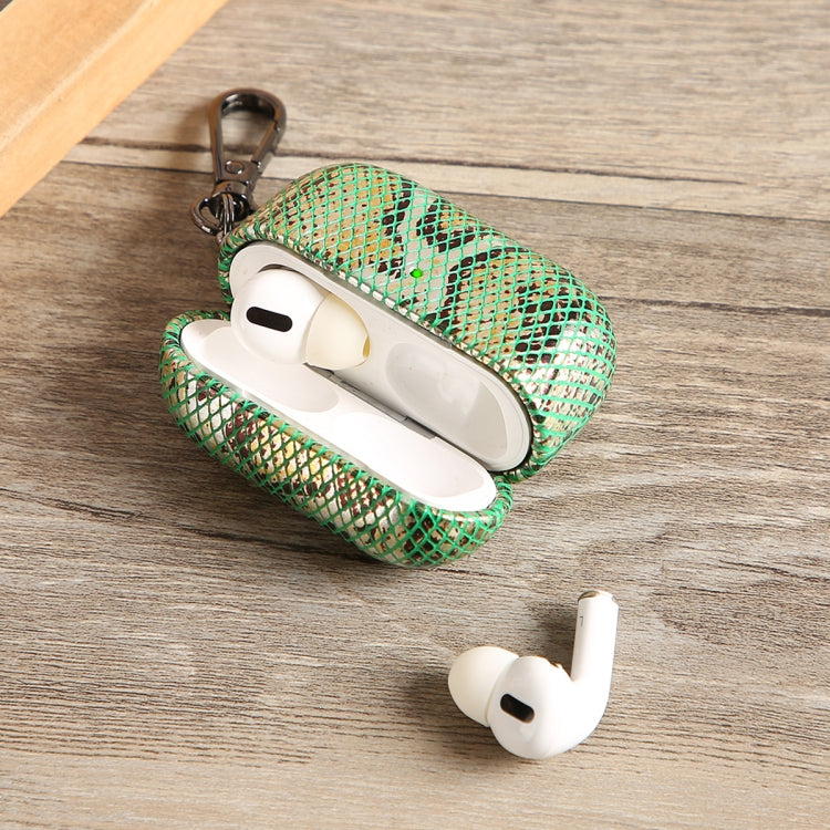 J01 Mesh Snakeskin Headphone Case For AirPods 3(Orange) - For AirPods 3 by PMc TechLife | Online Shopping South Africa | PMc TechLife | Buy Now Pay Later Mobicred