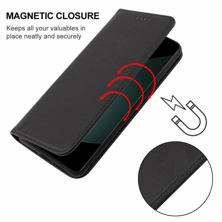 For Xiaomi 12S Pro Magnetic Closure Leather Phone Case(Black) - Xiaomi Cases by PMC Jewellery | Online Shopping South Africa | PMC Jewellery