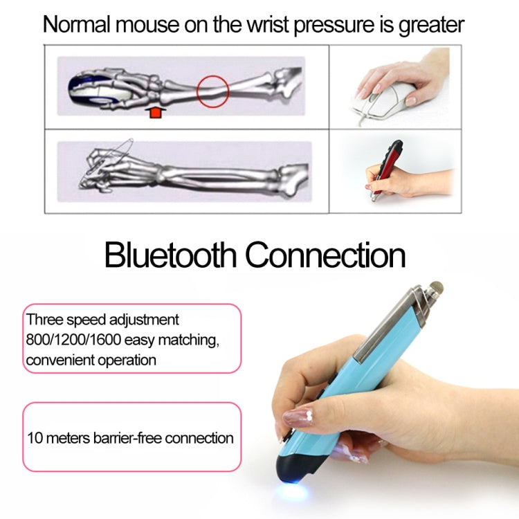 PR-08 Multifunctional Wireless Bluetooth Pen Mouse Capacitive Pen Mouse(Black) - Wireless Mice by PMC Jewellery | Online Shopping South Africa | PMC Jewellery | Buy Now Pay Later Mobicred