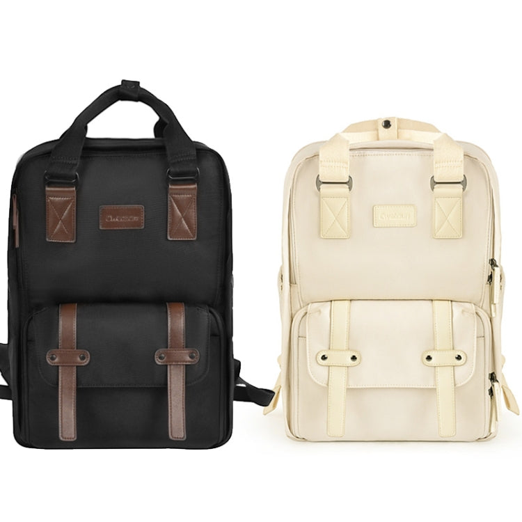 CADeN Multifunctional Photography Shoulders Digital Bag Portable Camera Backpack, Size:28.5 x 14 x 42cm(Beige) - free shipping - PMC TechLife - Order now!