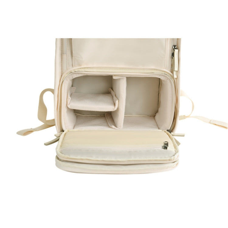 CADeN Multifunctional Photography Camera Lens Inner Bag, Size:25.5 x 15.5 x 13.5cm(Beige) - Backpack by CADeN | Online Shopping South Africa | PMC TechLife | Buy Now Pay Later Mobicred