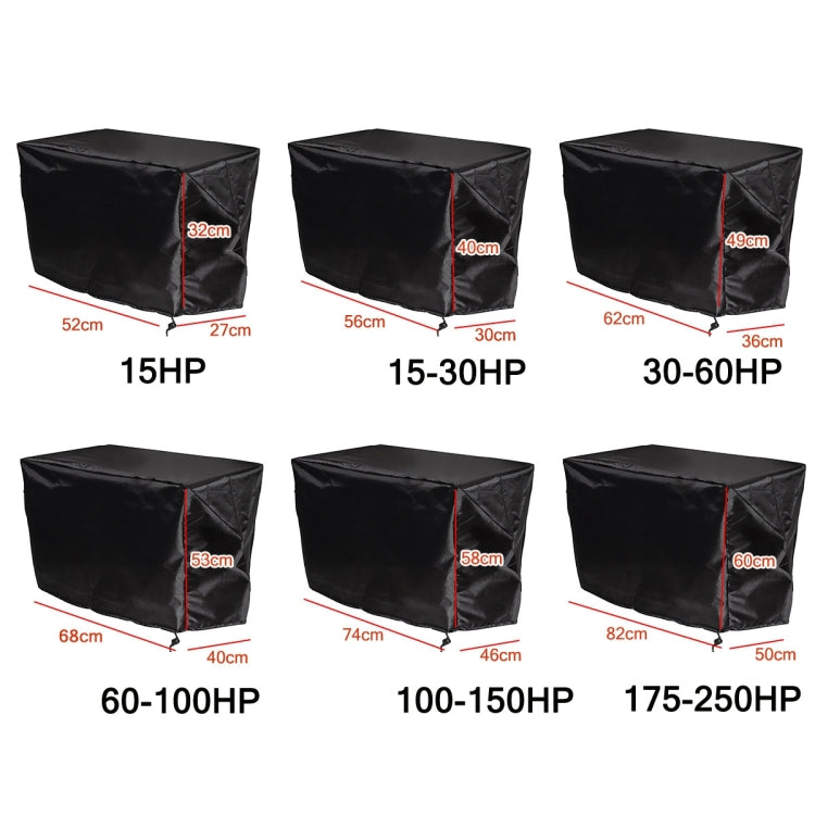 210D Oxford Cloth Boat Propeller Engine Waterproof and Dustproof Cover, Size:82x50x60cm/175-250HP(Black) - Marine Accessories & Parts by PMC Jewellery | Online Shopping South Africa | PMC Jewellery | Buy Now Pay Later Mobicred