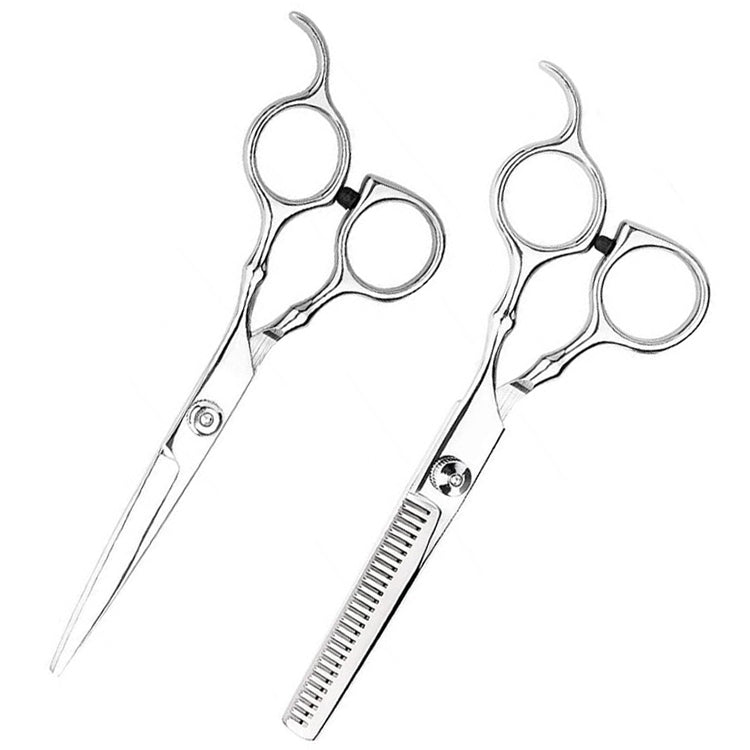 12pcs / Set Professional Hair Cutting Thinning Scissor Hairdressing Flat Shear Scissors Kit(Gold Silver) - free shipping - PMC TechLife - Order now!