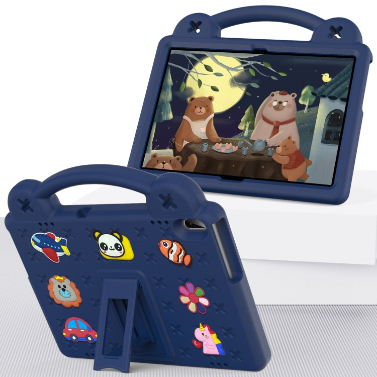 For Lenovo Tab M10 X605 / X505 / Tab P10 X705 Handle Kickstand Children EVA Shockproof Tablet Case(Navy Blue) - Lenovo by PMC TechLife | Online Shopping South Africa | PMC TechLife | Buy Now Pay Later Mobicred
