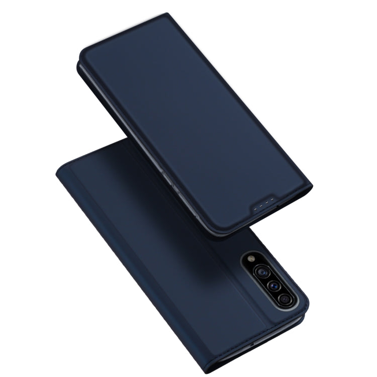 For Samsung Galaxy A50/A50s/A30s DUX DUCIS Skin Pro Series Leather Phone Case(Blue) - Galaxy Phone Cases by DUX DUCIS | Online Shopping South Africa | PMC Jewellery | Buy Now Pay Later Mobicred