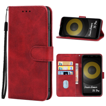 For Ulefone Power Armor 16 Pro Leather Phone Case(Red) - Ulefone Cases by PMC Jewellery | Online Shopping South Africa | PMC Jewellery | Buy Now Pay Later Mobicred