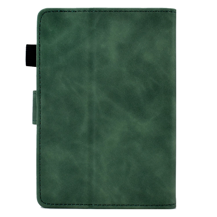 For Amazon Kindle Paperwhite 5 Embossed Smile Flip Tablet Leather Case(Green) - Amazon by PMC TechLife | Online Shopping South Africa | PMC TechLife | Buy Now Pay Later Mobicred
