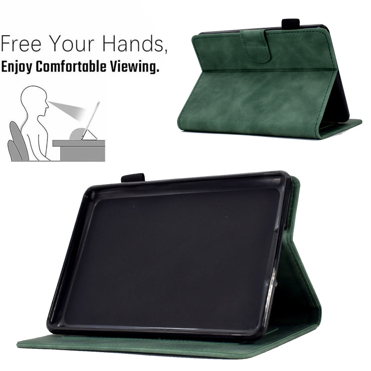 For Amazon Kindle Paperwhite 5 Embossed Smile Flip Tablet Leather Case(Green) - Amazon by PMC TechLife | Online Shopping South Africa | PMC TechLife | Buy Now Pay Later Mobicred