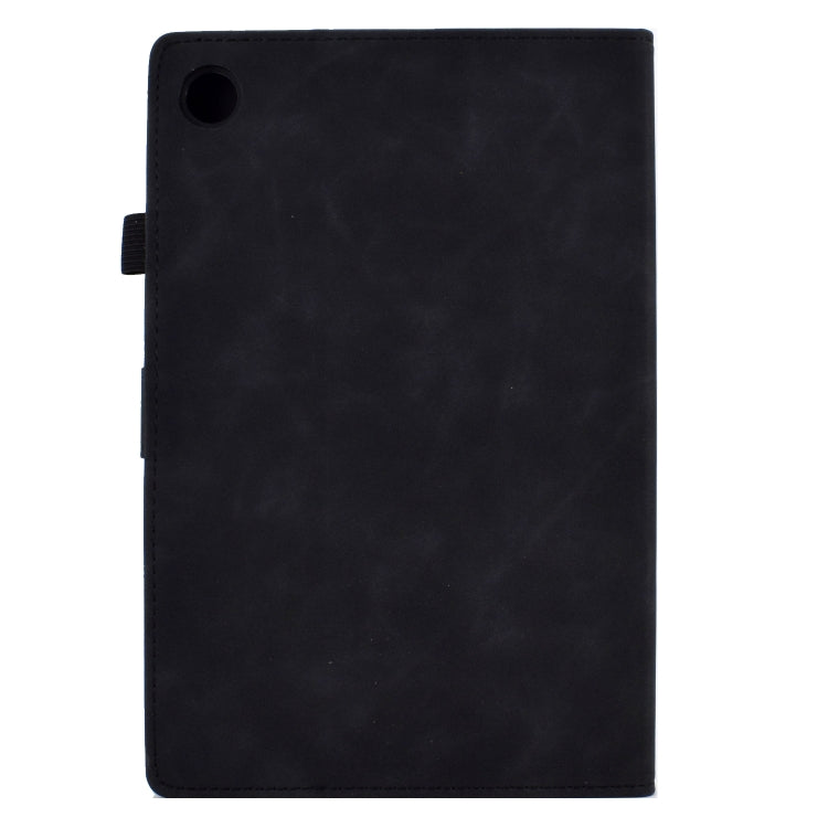 For Lenovo Tab M10 3rd Gen Embossed Smile Flip Tablet Leather Case(Black) - Lenovo by PMC TechLife | Online Shopping South Africa | PMC TechLife | Buy Now Pay Later Mobicred