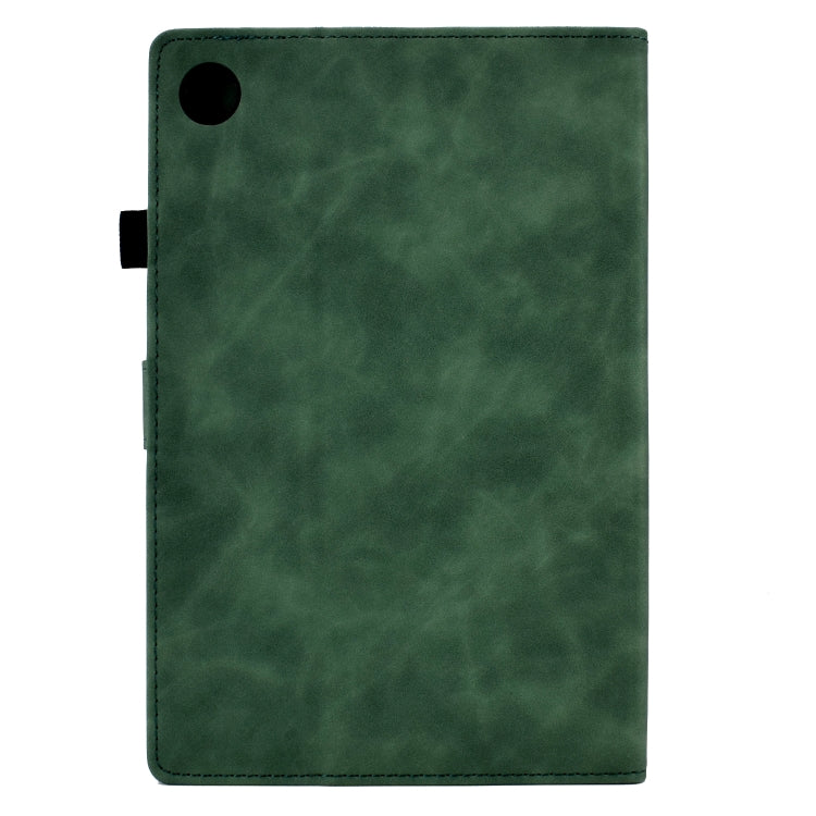For Huawei MatePad T 10 / T 10s / Honor Pad 6 / X6 Embossed Smile Flip Tablet Leather Case(Green) - Honor by PMC TechLife | Online Shopping South Africa | PMC TechLife | Buy Now Pay Later Mobicred