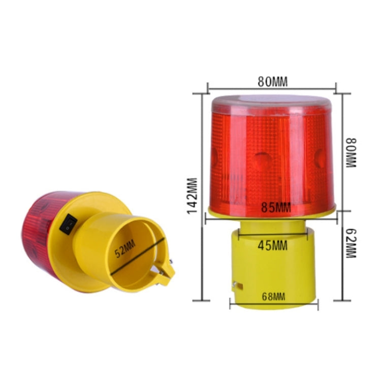 Night Solar Safety Warning Flash Light, Specification:02 Sleeve(Yellow) - Warning Lights by PMC Jewellery | Online Shopping South Africa | PMC Jewellery | Buy Now Pay Later Mobicred