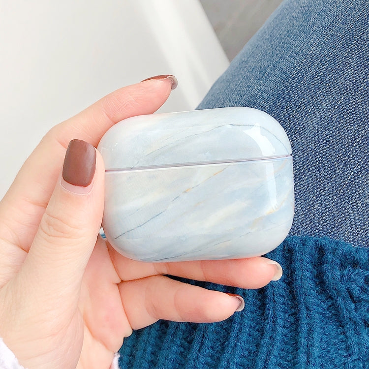 For AirPods Pro 2 Marble Pattern Wireless Earphone Protective Case(Grey Blue) - free shipping - PMC Jewellery - Order now!