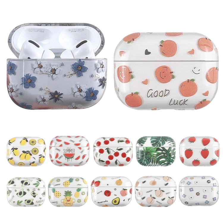 For AirPods Pro 2 Bronzing Fruit Pattern PC Earphone Hard Protective Case(Watermelon) - For AirPods Pro 2 by PMC Jewellery | Online Shopping South Africa | PMC Jewellery | Buy Now Pay Later Mobicred