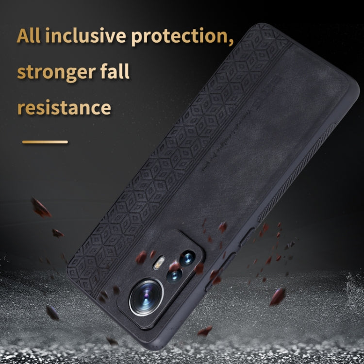 For Xiaomi 12 Pro / 12S Pro AZNS 3D Embossed Skin Feel Phone Case(Dark Green) - Xiaomi Cases by AZNS | Online Shopping South Africa | PMC TechLife