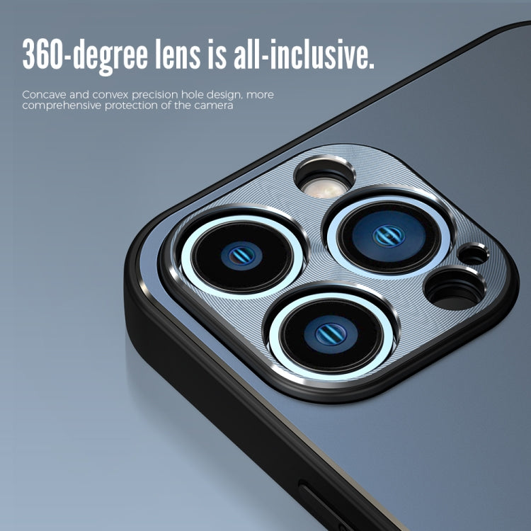 For iPhone 14 Pro R-JUST RJ52 3-Line Style Metal TPU Shockproof Phone Case(Black) - free shipping - PMC TechLife - Order now!