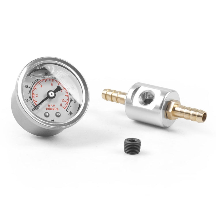 Universal Car 1/8 NPT 0-160 psi Fuel Pressure Gauge with Adaptor - Car Modification by PMC Jewellery | Online Shopping South Africa | PMC Jewellery