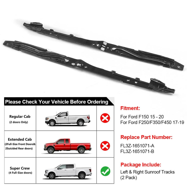 For Ford F-150 2015-2020 / F-250 2017-2019 Car Sunroof Track Assembly Repair Kit - Others by PMC Jewellery | Online Shopping South Africa | PMC Jewellery