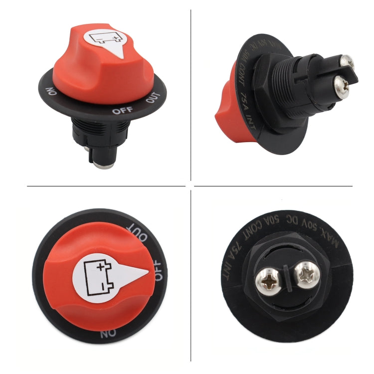 100A 8AWG Car Yacht Battery Selector Isolator Disconnect Rotary Switch Cut With Power Cord - Car Switches by PMC Jewellery | Online Shopping South Africa | PMC Jewellery | Buy Now Pay Later Mobicred