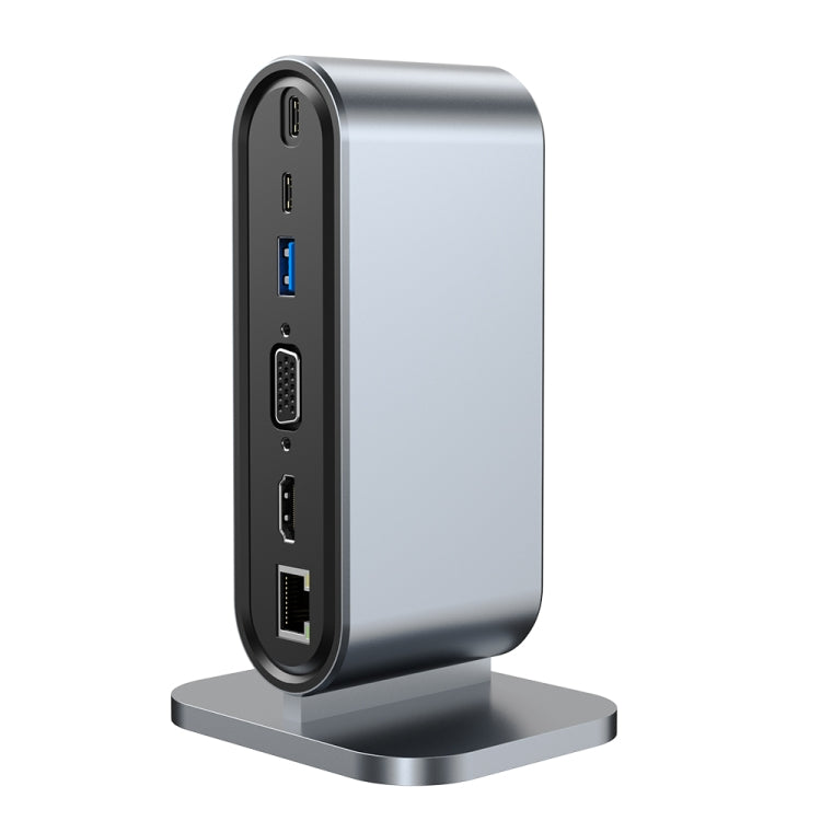 12 in 1 USB-C / Type-C Vertical Multi-interface HUB Adapter - USB HUB by PMC Jewellery | Online Shopping South Africa | PMC Jewellery | Buy Now Pay Later Mobicred