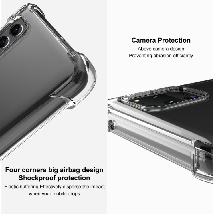 For iPhone 14 Plus imak Shockproof Airbag TPU Phone Case(Transparent Black) - iPhone 14 Plus Cases by imak | Online Shopping South Africa | PMC Jewellery