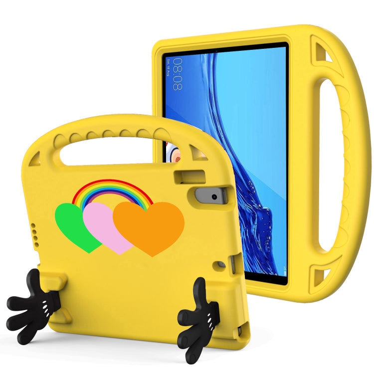 For Lenovo Tab M10 HD TB-X505F/N 10.1 inch Love Small Palm Holder EVA Tablet Case(Yellow) - Lenovo by PMC TechLife | Online Shopping South Africa | PMC TechLife | Buy Now Pay Later Mobicred