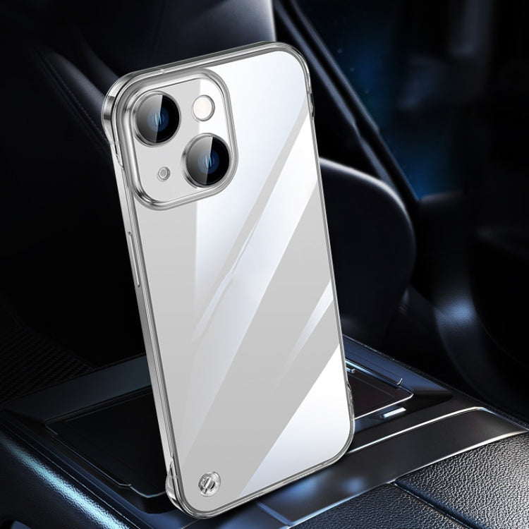 For iPhone 14 Plus Electroplating Frameless Clear PC Phone Case(Transparent) - iPhone 14 Plus Cases by PMC Jewellery | Online Shopping South Africa | PMC Jewellery | Buy Now Pay Later Mobicred