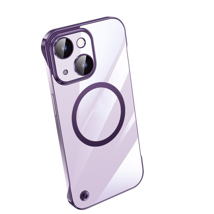 For iPhone 13 Electroplating Frameless Magsafe Magnetic PC Phone Case(Deep Purple) - iPhone 13 Cases by PMC Jewellery | Online Shopping South Africa | PMC Jewellery | Buy Now Pay Later Mobicred