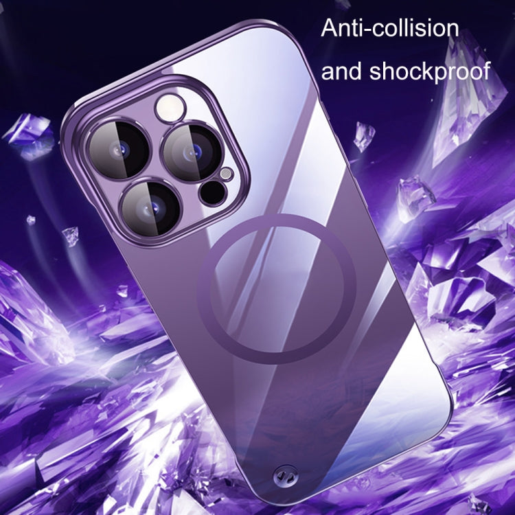 For iPhone 13 Electroplating Frameless Magsafe Magnetic PC Phone Case(Deep Purple) - iPhone 13 Cases by PMC Jewellery | Online Shopping South Africa | PMC Jewellery | Buy Now Pay Later Mobicred