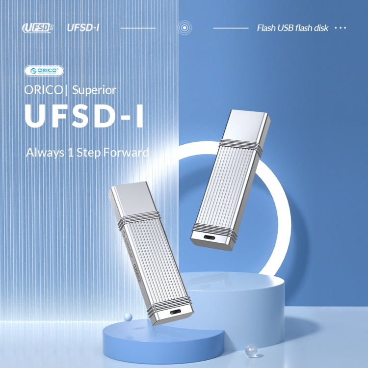 ORICO UFS Flash Drive, Read: 411MB/s, Write: 353MB/s, Memory:64GB, Port:USB-A(Silver) - USB Flash Drives by ORICO | Online Shopping South Africa | PMC Jewellery | Buy Now Pay Later Mobicred