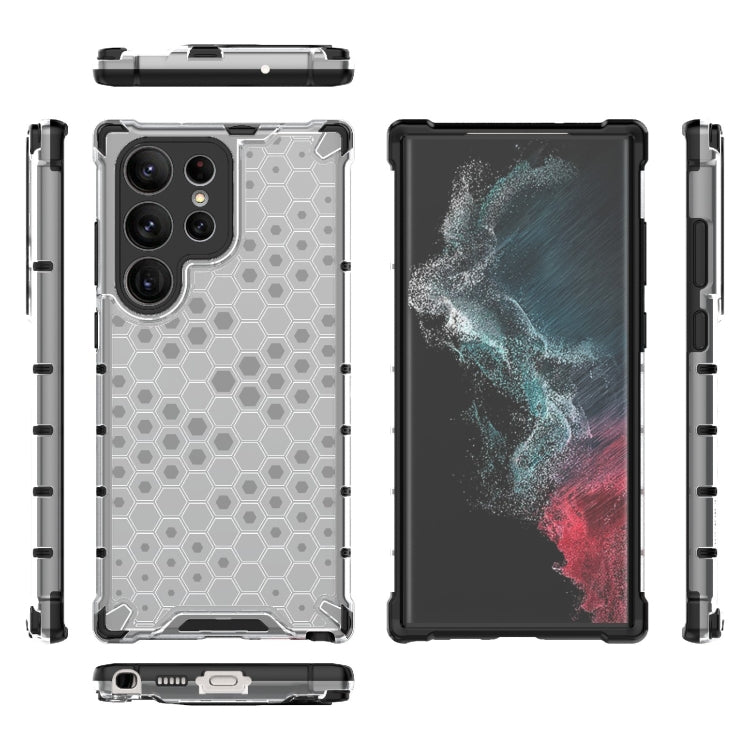 For Samsung Galaxy S23 Ultra 5G Shockproof Honeycomb PC + TPU Protective Phone Case(White) - Galaxy S23 Ultra 5G Cases by PMC TechLife | Online Shopping South Africa | PMC TechLife | Buy Now Pay Later Mobicred