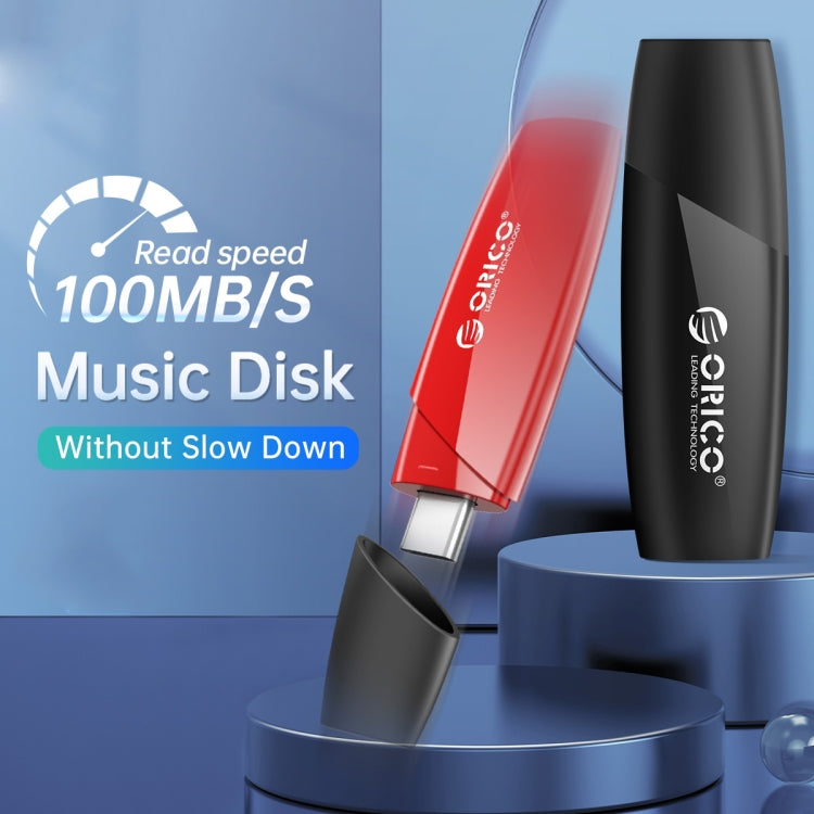 ORCIO USB3.0 U Disk Drive, Read: 100MB/s, Write: 15MB/s, Memory:64GB, Port:USB-A(Red) - free shipping - PMC Jewellery - Order now!