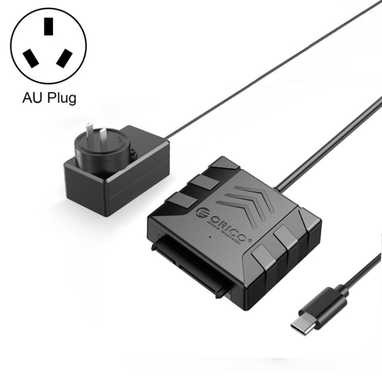 ORICO UTS1 Type-C / USB-C USB 3.0 2.5-inch SATA HDD Adapter with 12V 2A Power Adapter, Cable Length:1m(AU Plug) - free shipping - PMC Jewellery - Order now!