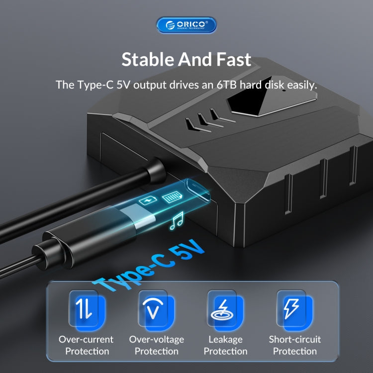 ORICO UTS2 USB 2.0 2.5-inch SATA HDD Adapter with Silicone Case, Cable Length:0.5m - USB to IDE / SATA by ORICO | Online Shopping South Africa | PMC Jewellery | Buy Now Pay Later Mobicred