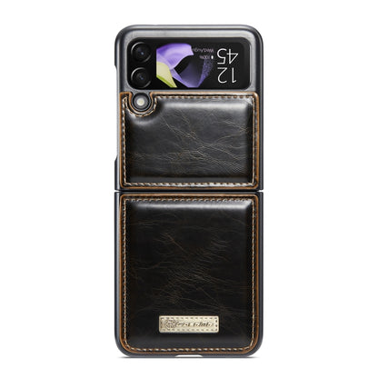 For Samsung Galaxy Z Flip4 CaseMe 003 Crazy Horse Texture Leather Phone Case(Coffee) - Galaxy Z Flip4 5G Cases by CaseMe | Online Shopping South Africa | PMC Jewellery | Buy Now Pay Later Mobicred