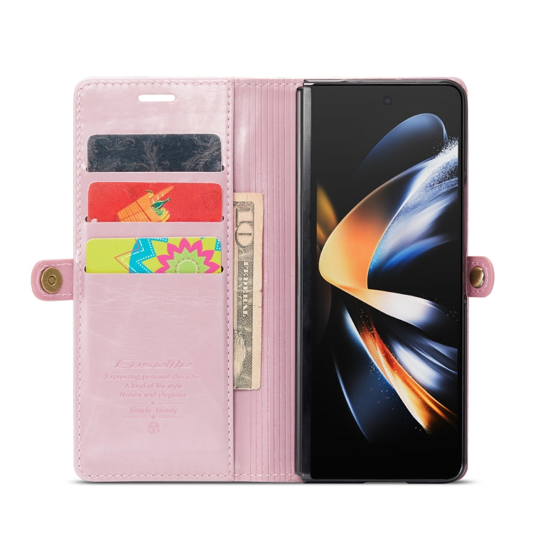 For Samsung Galaxy Z Fold4 CaseMe 003 Crazy Horse Texture Leather Phone Case(Rose Gold) - Galaxy Z Fold4 5G Cases by CaseMe | Online Shopping South Africa | PMC Jewellery | Buy Now Pay Later Mobicred