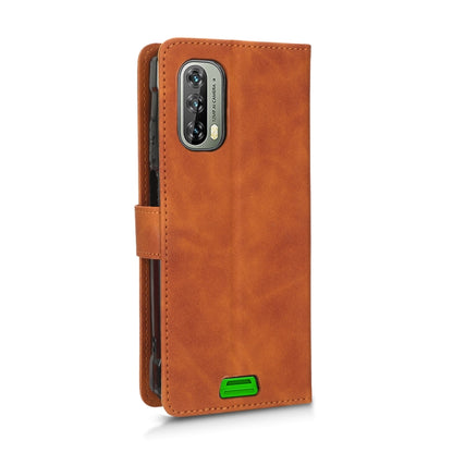 For Blackview BV7100 Skin Feel Magnetic Flip Leather Phone Case(Brown) - More Brand by PMC Jewellery | Online Shopping South Africa | PMC Jewellery | Buy Now Pay Later Mobicred