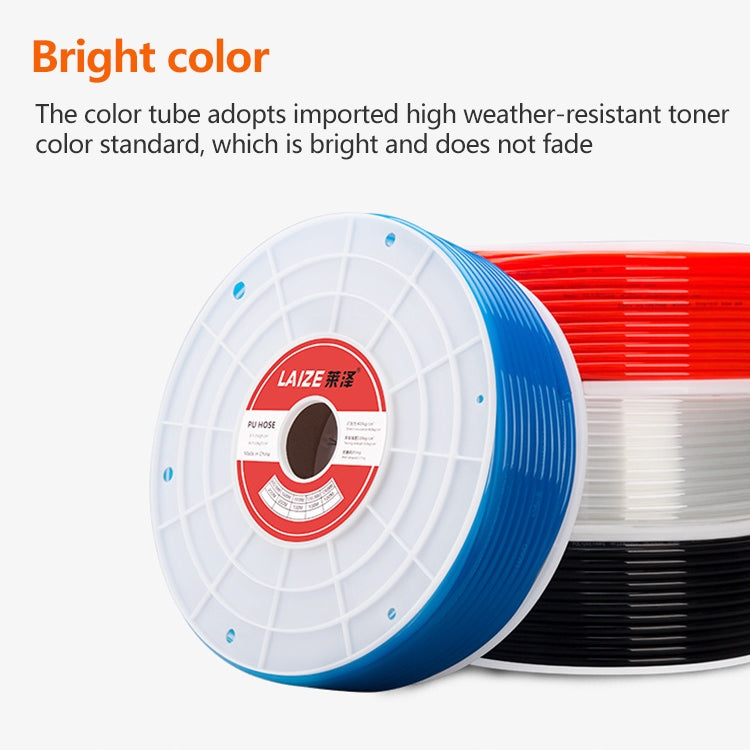 LAIZE Pneumatic Compressor Air Flexible PU Tube, Specification:8x5mm, 80m(Transparent) - free shipping - PMc TechLife - Order now!