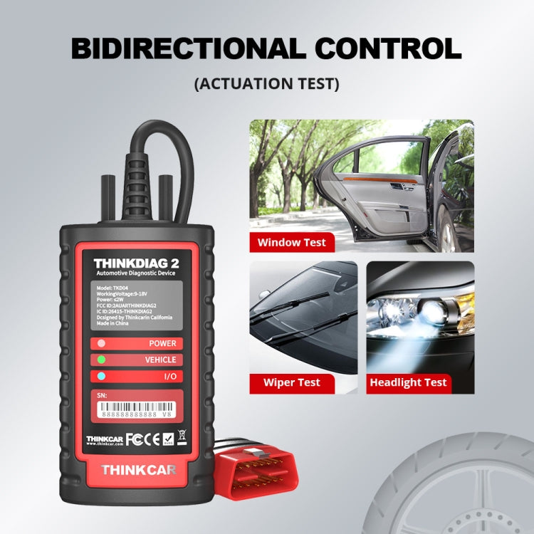 THINKCAR ThinkDiag 2 SP164-V Car Full System Diagnosis OBD2 Scanner - Code Readers & Scan Tools by PMC Jewellery | Online Shopping South Africa | PMC Jewellery | Buy Now Pay Later Mobicred