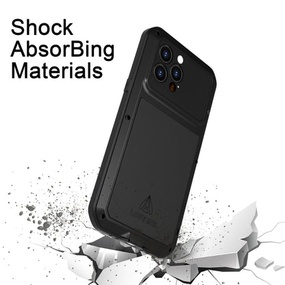 For iPhone 14 Pro Max LOVE MEI Metal Shockproof Life Waterproof Dustproof Phone Case(White) - iPhone 14 Pro Max Cases by LOVE MEI | Online Shopping South Africa | PMC Jewellery