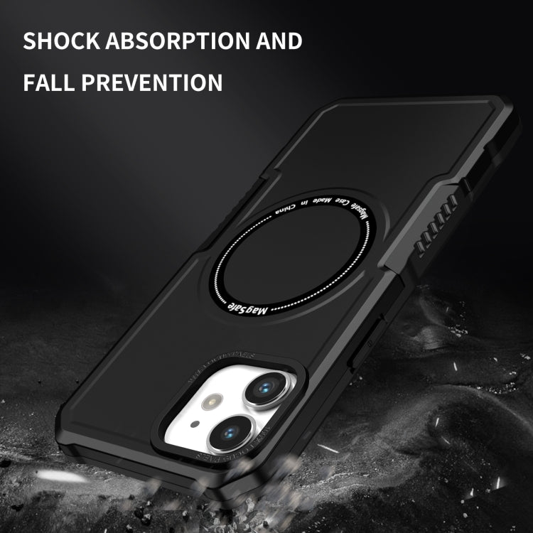 For iPhone 11 MagSafe Shockproof Armor Phone Case(Black) - iPhone 11 Cases by PMC Jewellery | Online Shopping South Africa | PMC Jewellery