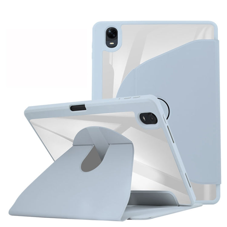 For OPPO Pad 11 2022 Acrylic 360 Degree Rotation Holder Tablet Leather Case(White Ice) - free shipping - PMC TechLife - Order now!