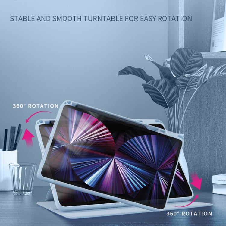 For Honor Tablet V7 Pro Acrylic 360 Degree Rotation Holder Tablet Leather Case(Grey) - Honor by PMC TechLife | Online Shopping South Africa | PMC TechLife | Buy Now Pay Later Mobicred