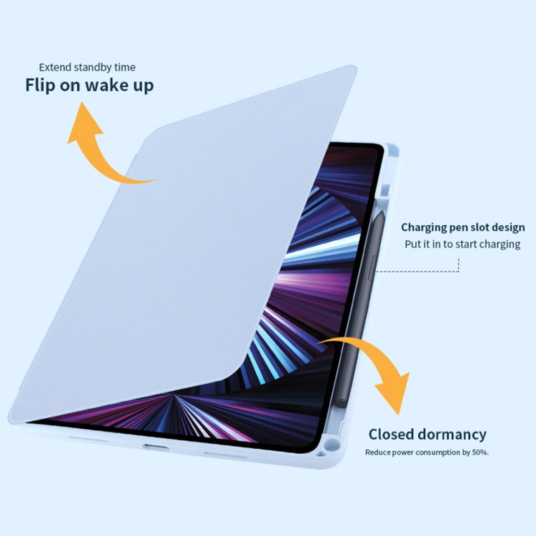 For Honor Tablet V7 Pro Acrylic 360 Degree Rotation Holder Tablet Leather Case(Grey) - Honor by PMC TechLife | Online Shopping South Africa | PMC TechLife | Buy Now Pay Later Mobicred