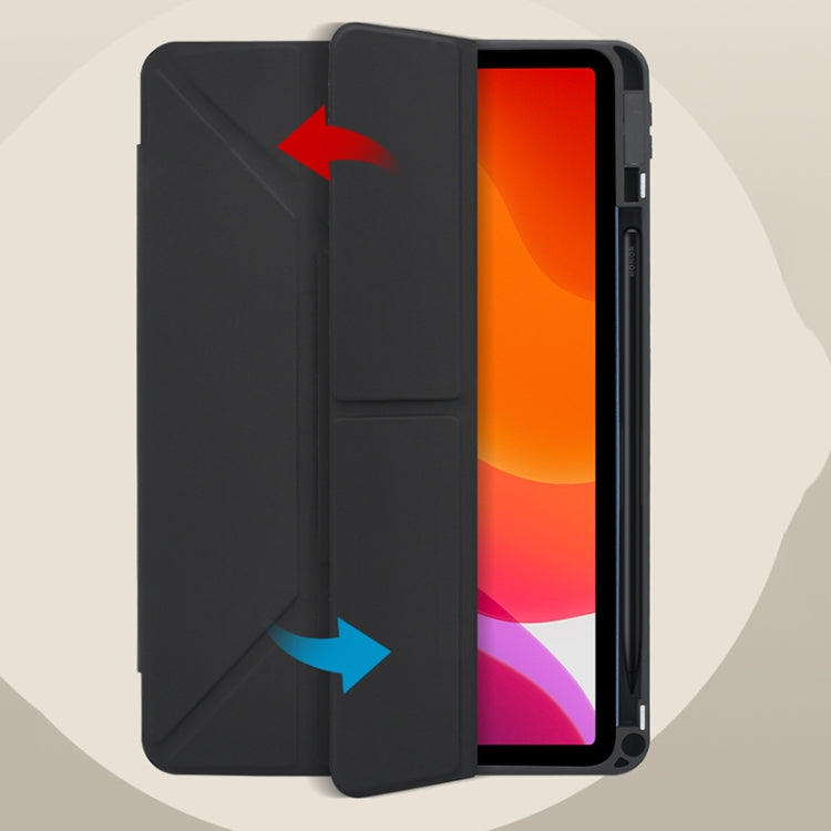 For Honor Tablet V7 Pro Acrylic 2 in 1 Y-fold Smart Leather Tablet Case(Black) - Honor by PMC TechLife | Online Shopping South Africa | PMC TechLife | Buy Now Pay Later Mobicred