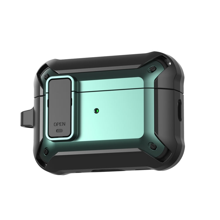 For AirPods Pro 2 Bumblebee Wireless Earphones Silicone Case with Switch & Lanyard Hole(Black Green) - For AirPods Pro 2 by PMC Jewellery | Online Shopping South Africa | PMC Jewellery | Buy Now Pay Later Mobicred