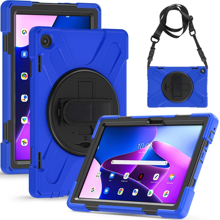 For Lenovo Tab M10 10.1 3rd Gen Silicone + PC Protective Tablet Case(Blue) - Lenovo by PMC TechLife | Online Shopping South Africa | PMC TechLife | Buy Now Pay Later Mobicred